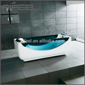 Freestanding acrylic indoor whirlpool massage portable small bathtub one person hot tub