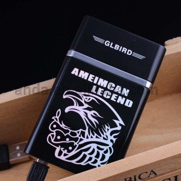 Customizable Moistureproof Tobacco Pack: An Elegant Men's Business Gift with Magnetic Flip Lid Cigarette Case