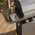 Parrilla de gas propano de 5 quemadores con quemador lateral