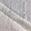 Fil flodé de tissu de dentelle de coton de nylon