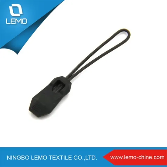 Rubber String Pvc Zip Sport Garment Zipper Puller