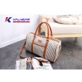 Classic Striped Women's Travel Bag Weekender Bag