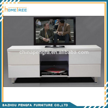 Modern White High Gloss Wooden TV Stand