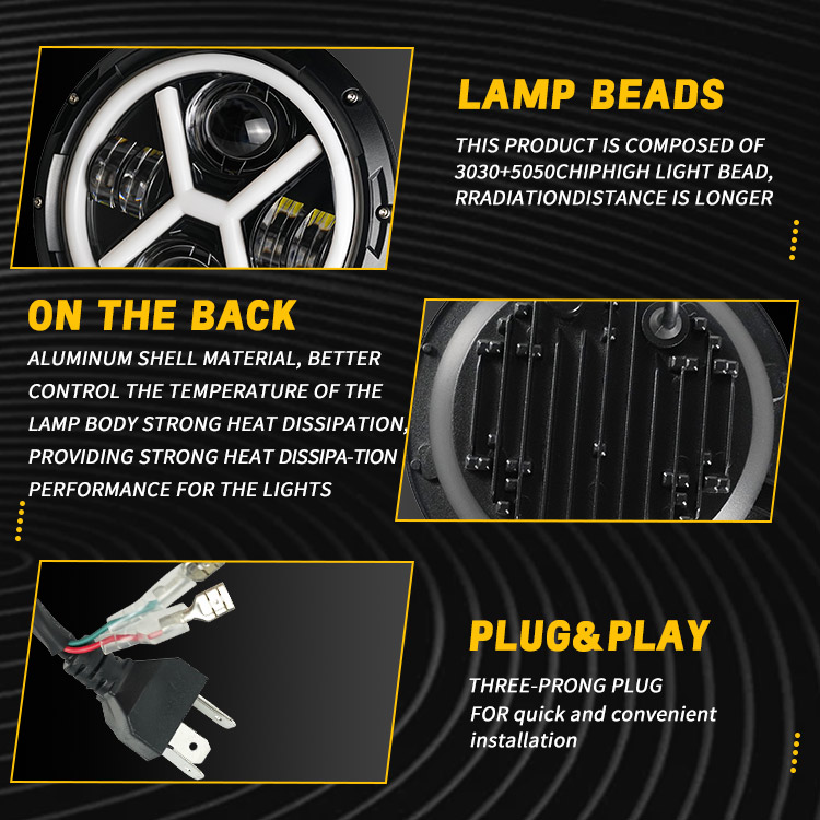 motorcycle front headlight