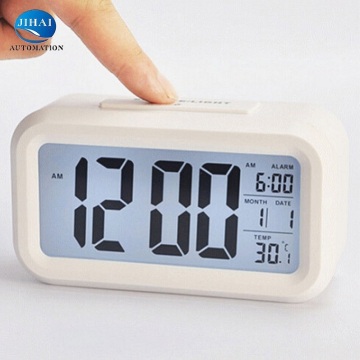Digital LCD Calendar Desk Clock with Temperature Display and Alarm