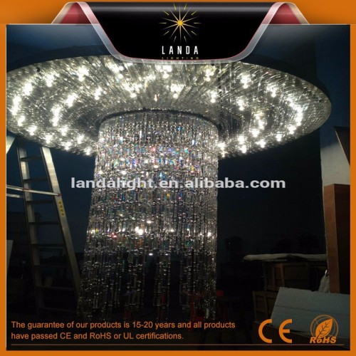 10 meters high staircase crystal chandelier