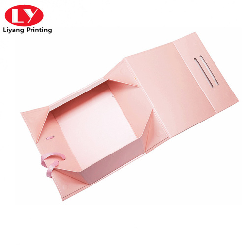 foldable packaging shoe paper box with string