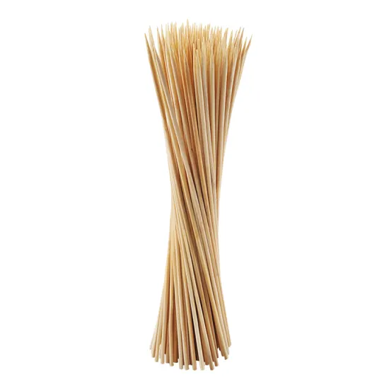 Barbecue Skewers: Bamboo Sticks, Round Skewers, and Wooden Hot Dog Sticks for Outdoor Cooking