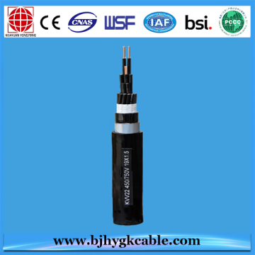 1KV النحاس موصل PVC العزل الصلب أسلاك الفولاذ الشريط درع PVC الخارجي غمد كابل التحكم