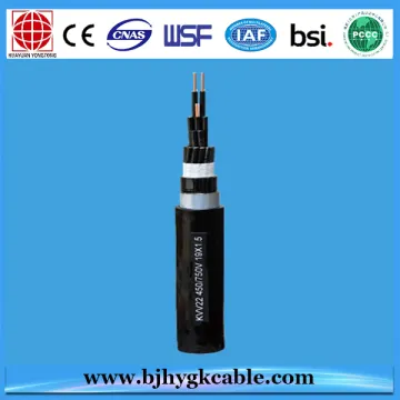 1KV Copper Conductor PVC Insulation Steel Wire Steel Tape Armour PVC Outer Sheath Control Cable