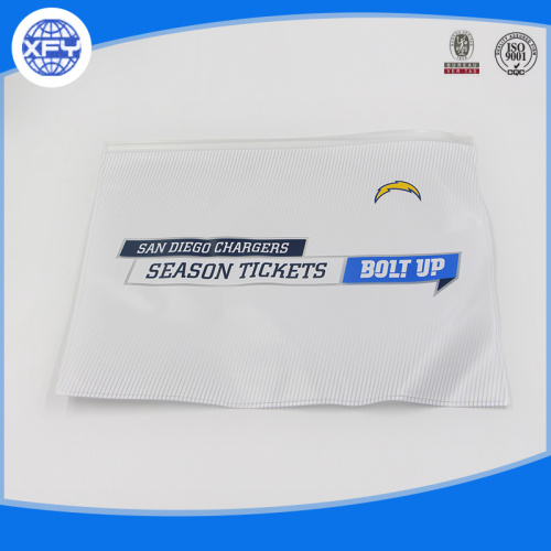 The custom clear PVC zipper bag