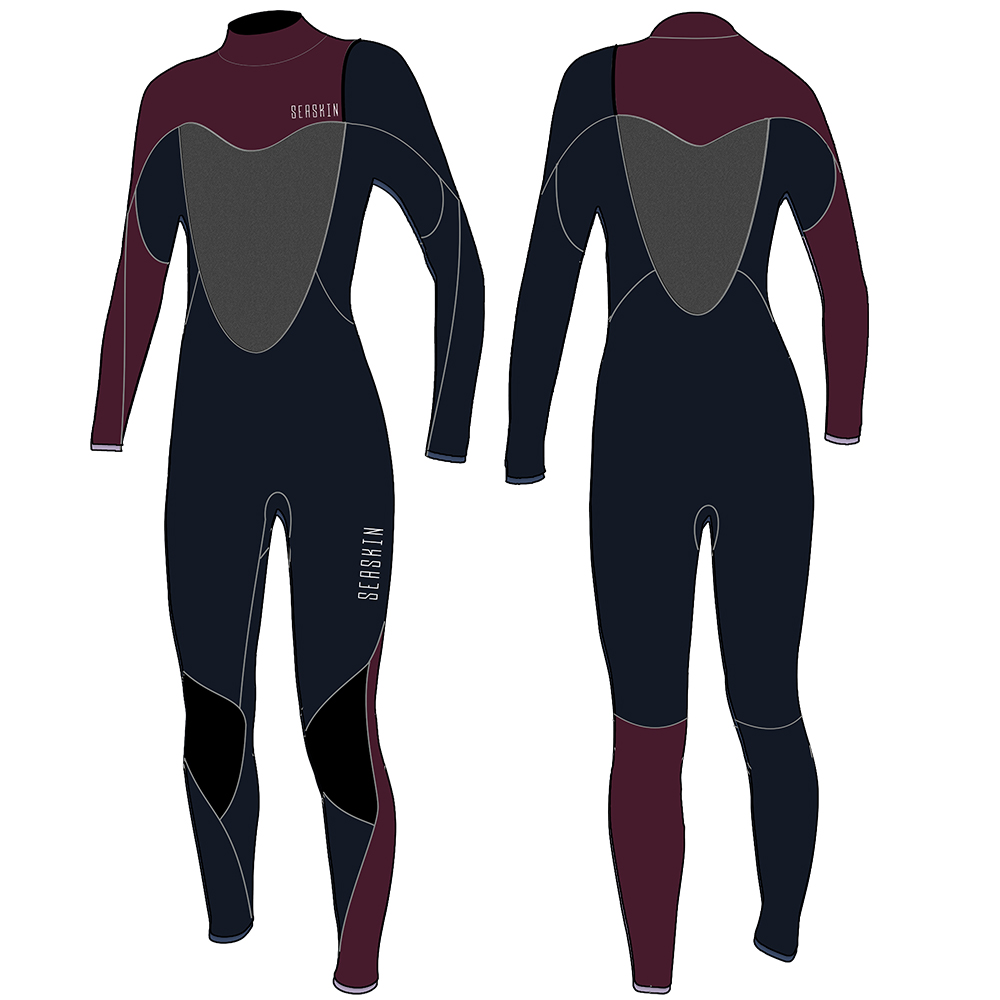 Seaskin thermische wetsuit voor dames met ritssluiting