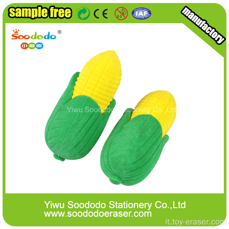 Promozione bambini Corn cancelleria Eraser personalizzato