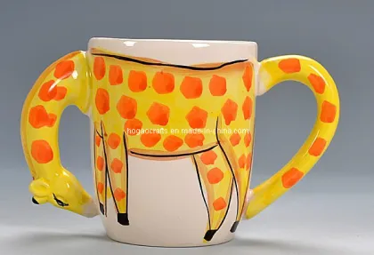 Hand Paint Ceramic Animal Giraffe Mug