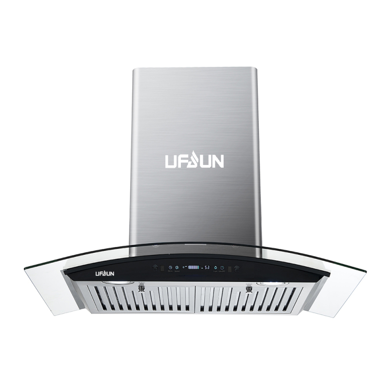 Kitchen Range Hood with Copper Motor Chinese Touch Control Wall Mounted CB CE Stainless Steel Range Hood