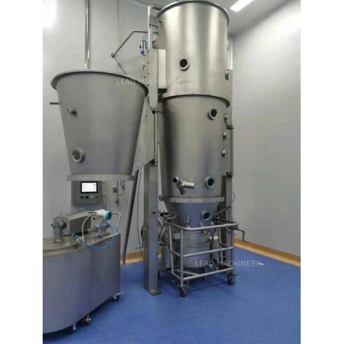 Enteric release pellets fluid bed coating machine