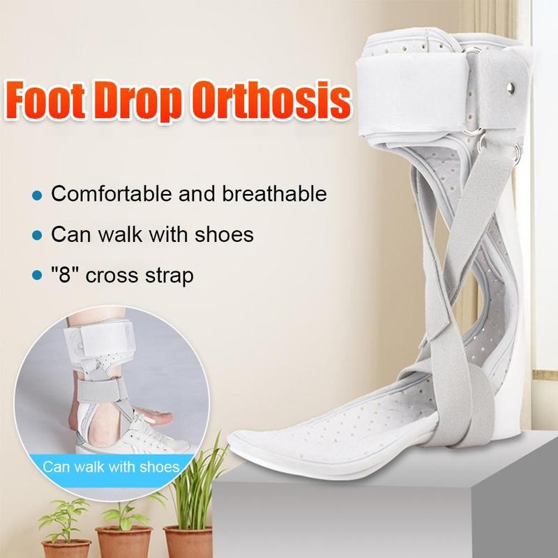 Drop Foot Ankle Orthosis Support Feet Splint Stroke Valgus Joint Leaf Spring Correction Rehabilitation Fracture Protector