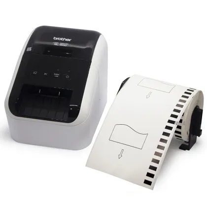 Brother printer continue/die cut thermal label roll