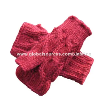 Winter fingerless glove for girl online selling
