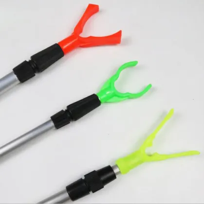 Portable Telescopic Aluminum Fishing Rod Bank Stick Holder