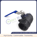 Two-piece threaded ball valve WCB