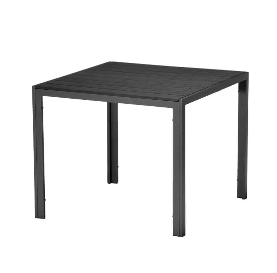 Nonwood Top Aluminum Modern Square Outdoor Dining Table