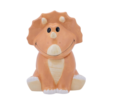 Ceramic Triceratops Cookie Jar - Airtight Lid, Farmhouse Decor
