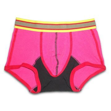 Men's Boxer Briefs, Made of 95% Cotton and 5% Spandex with Outside Elastic