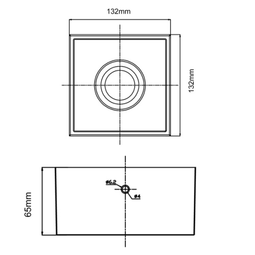 China Square surface downlight with fast-fit bracket Factory