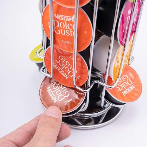 Solutions Revolving Rotating 24 Capsule coffee Pod Holder