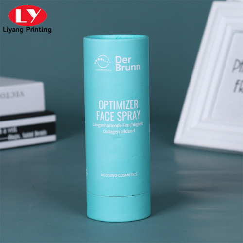 Tub rotund de hârtie cosmetică pentru ambalaj cu spray facial