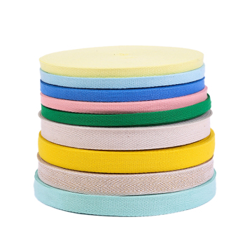 Nastri da twill di cinguetti in cotone a spina di pesce in oltre 100 colori (15mm-100mm)