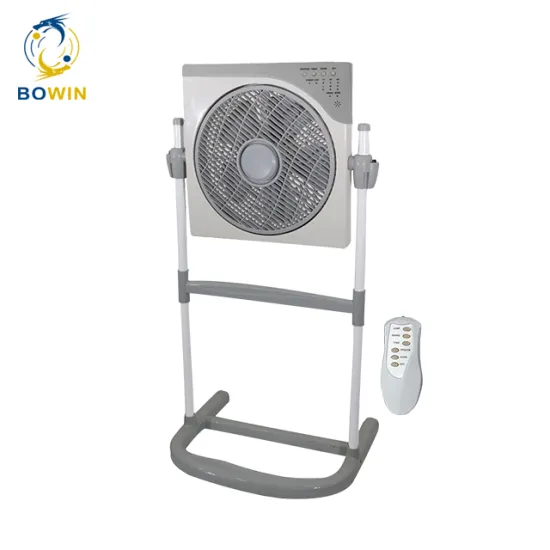 Adjustable Height 12 Inch Remote Control Portable Box Fan for Bed