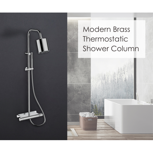 Shower Columns for Sale Modern Brass Thermostatic Shower Column Manufactory