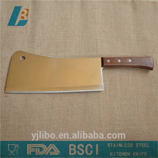 Stainless steel Kitchen knife with wooden handle 9"