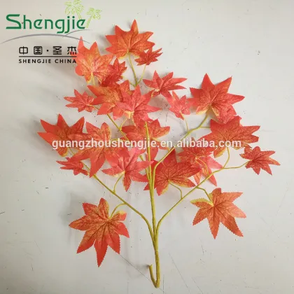 CHY070919 Garden decoration plastic maple leaf/leaf for maple tree making