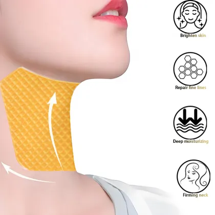 Golden Glow Mesh Moisturizing Face & Neck Lifting Mask