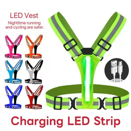 LED Reflective Safety Vest