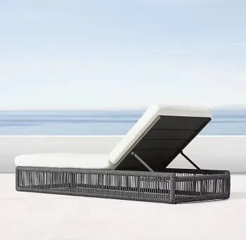 Sunlight Bathing Rope Woven Bed for Outdoor Villa Hotel Garden Sofa