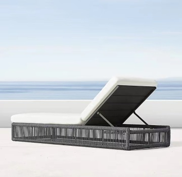 Sunlight Bathing Rope Woven Bed for Outdoor Villa Hotel Garden Sofa