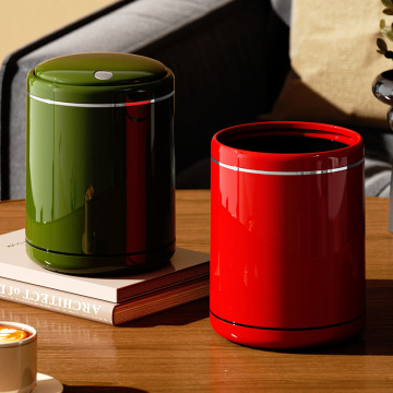 ‌Mini Desktop Trash Can with Lid, 1.5L Small Waste Bin for Office Desk, Bedroom