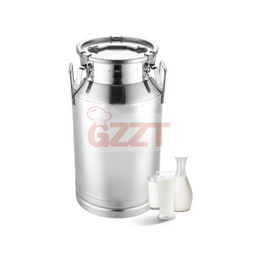 Durable Stainless Steel Milk Food Storage Pail with Lid