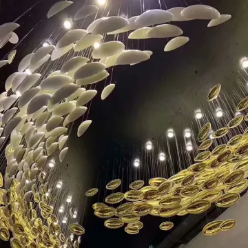 Custom Large Engineering Chandelier for Modern Ballroom Hotel Lobby Decoration