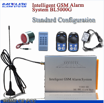 Industrial GSM Security Alarm System Bl-5000g, SMS 5 Phones, Call 5 Phones Automatically