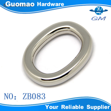Oval decorative nickle metal o ring clips
