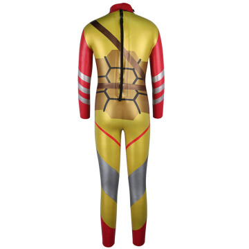 Zeezint 3 mm jongens terug zip gouden duikwetsuits