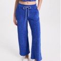 Terry cloth beach towel pants for women