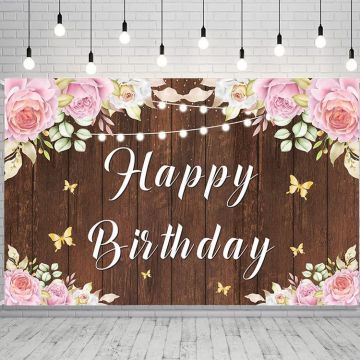 Sunshine Birthday Party Decoration Banner &amp; Photo Booth Bandiera sfondo