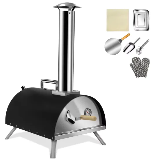 Outdoor Pizza Oven: A Versatile Multi-Fuel Countertop Grill with Stainless Steel Construction for Gas, Pellets, and Wood-Fired Cooking