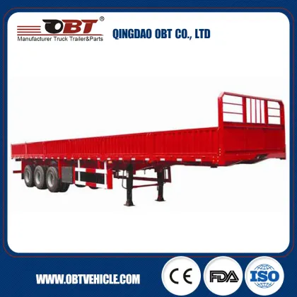 40t semi truck trailer dropside/sidewall semi trailer for variety transport purpose
